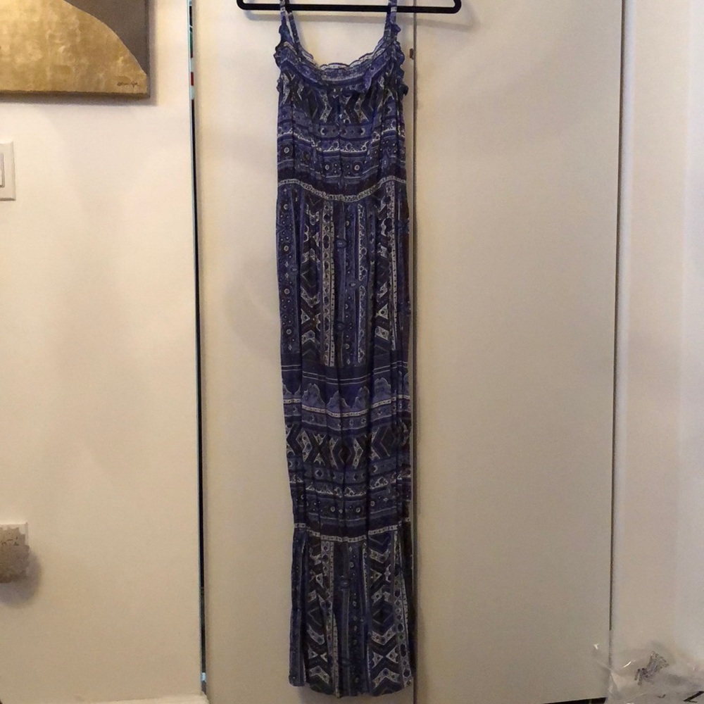 Blue Print Maxi Dress
